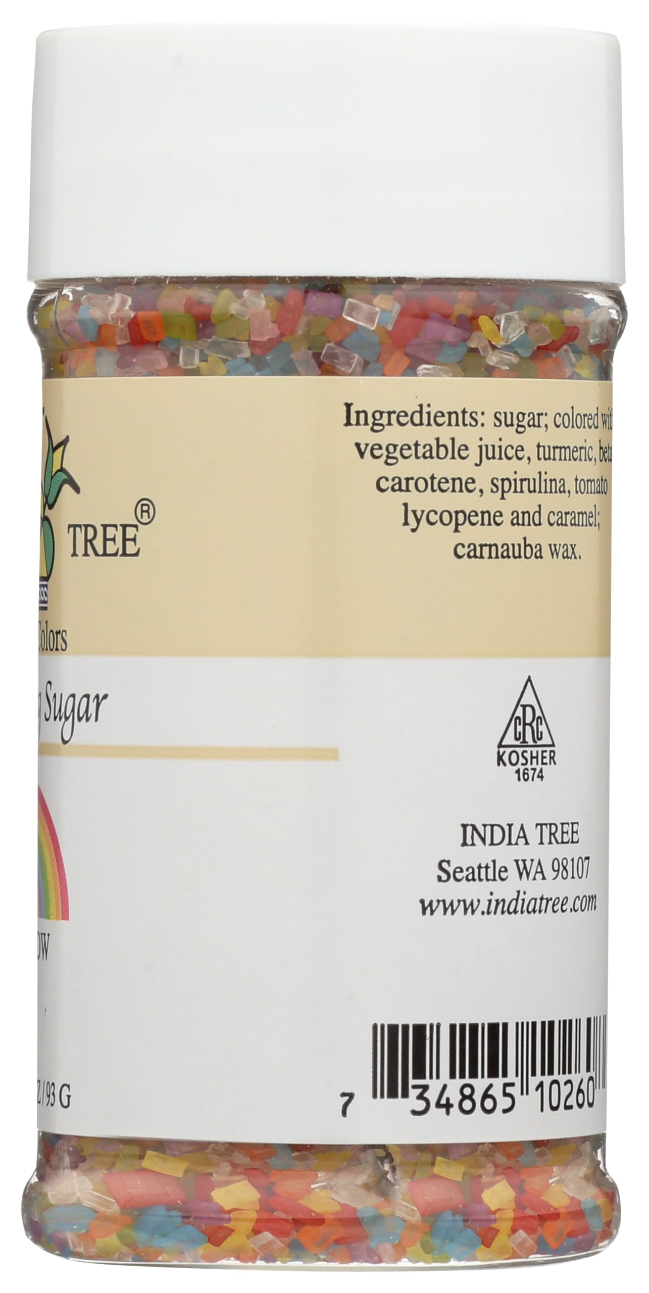 India Tree Nature's Colors Rainbow Mix Decorating Sugar, 3.3 Ounce - Image 5