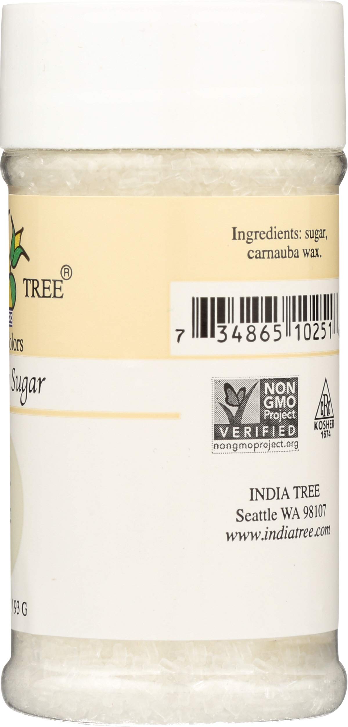 INDIA TREE White Decorating Sugar, 3.3 OZ - Image 6