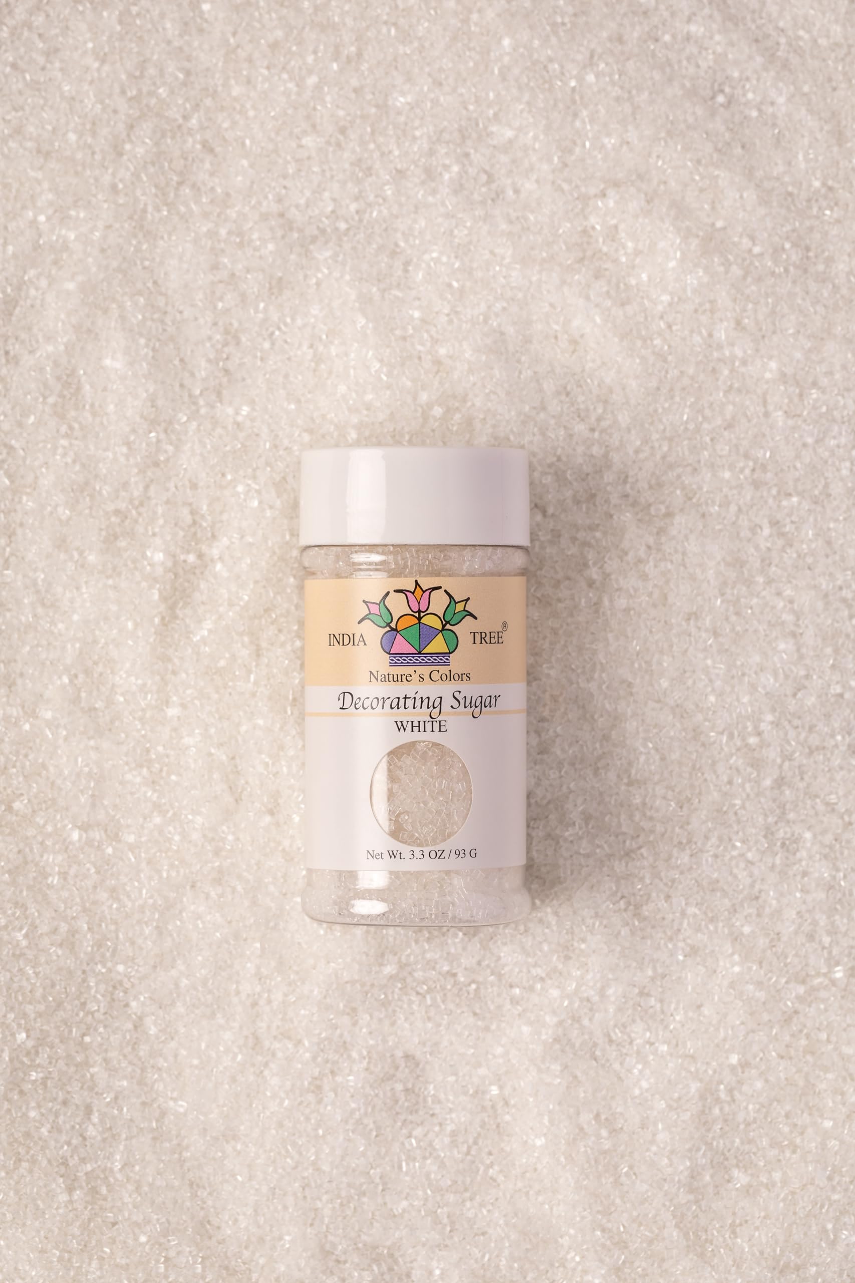 Nature's Colors, White Sugar , Pure Sugar Sprinkles for Baking and Decorating, Small , 3.3 Oz Jar (Pack of 1) - Image 3